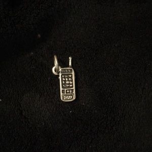 Sterling silver cell phone charm